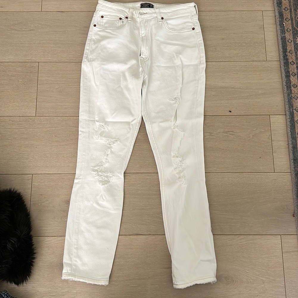 Abercrombie white jeans